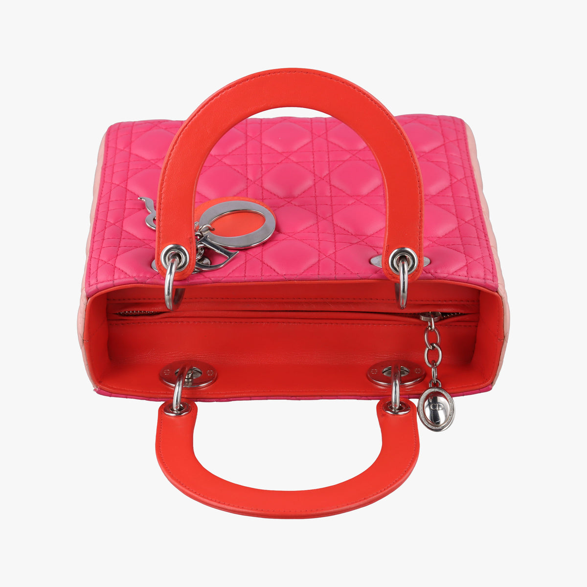Secondhand Christian Dior Lady Dior Pink lambskin  shoulderbag | stylenewstar