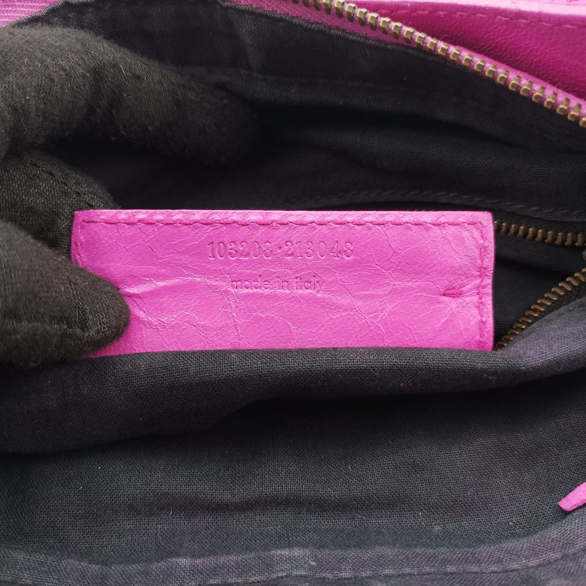 Pre-owned Balenciaga Giant City Purple lambskin  shoulderbag | stylenewstar