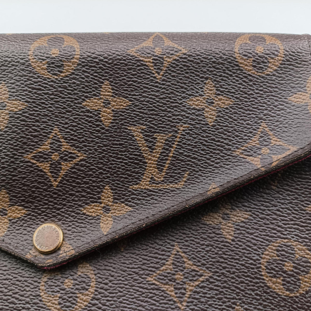 Pre-owned Louis Vuitton Pochette Felicie Brown Monogram Canvas M61276 shoulderbag | stylenewstar