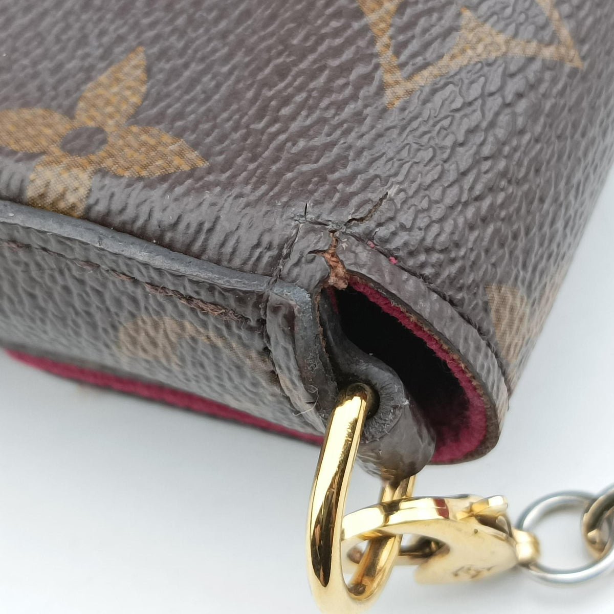 Pre-owned Louis Vuitton Pochette Felicie Brown Monogram Canvas M61276 shoulderbag | stylenewstar