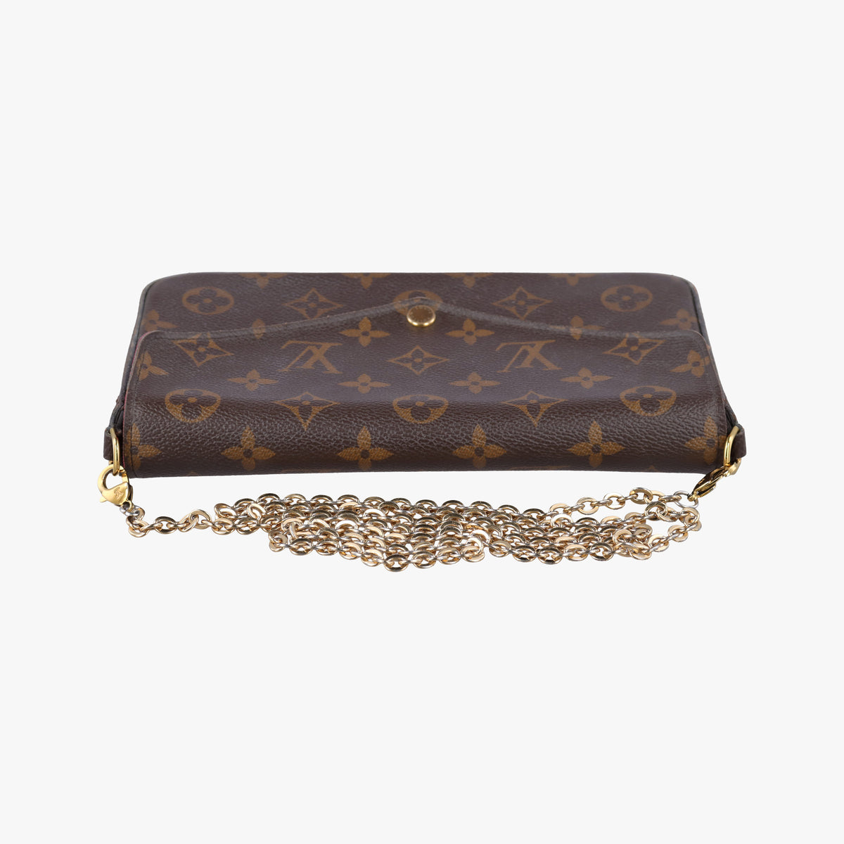Pre-owned Louis Vuitton Pochette Felicie Brown Monogram Canvas M61276 shoulderbag | stylenewstar