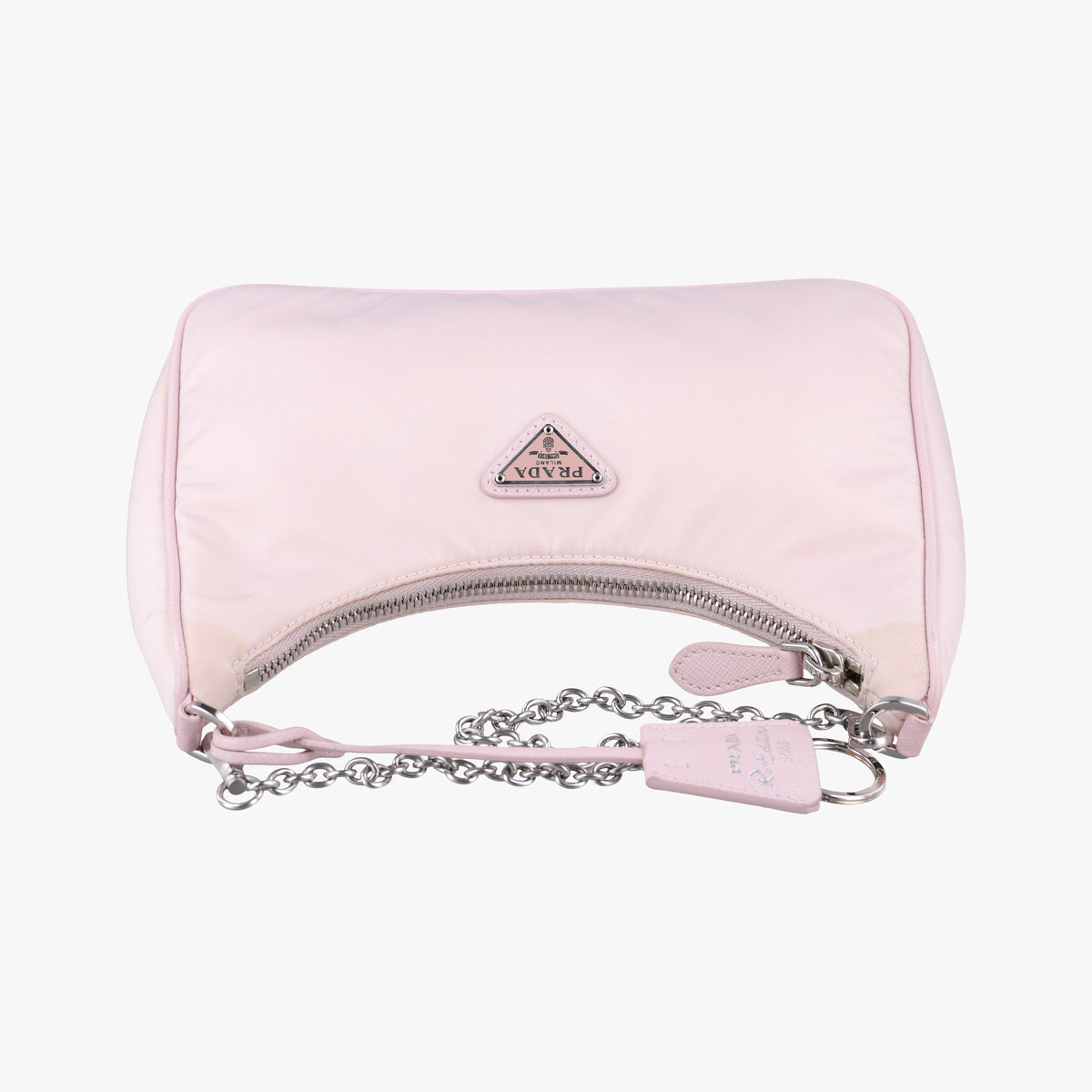 Pre-owned Prada Re-Edition 2005 Re-Nylon Pink nylon 1BH204 shoulderbag | stylenewstar