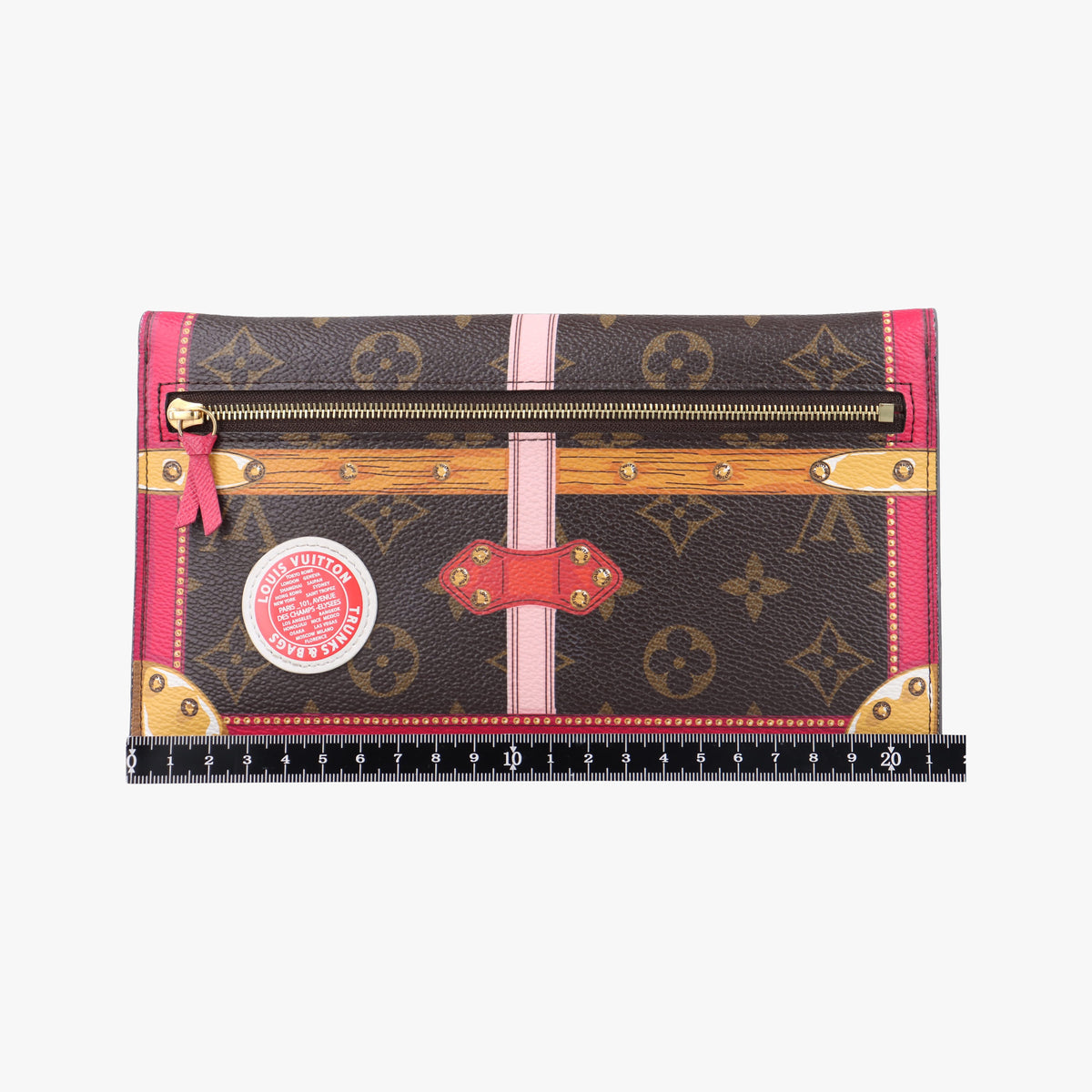 Pre-owned Louis Vuitton Pochette Weekend brown×Fuchsia Pink Monogram Canvas M62456 shoulderbag | stylenewstar