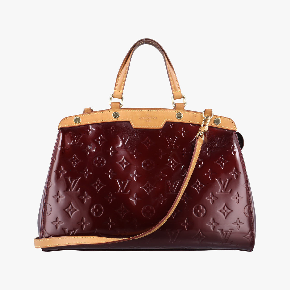 Pre-owned Louis Vuitton Brea MM ROUGE FAUVISTE Vernis M91690 shoulderbag | stylenewstar