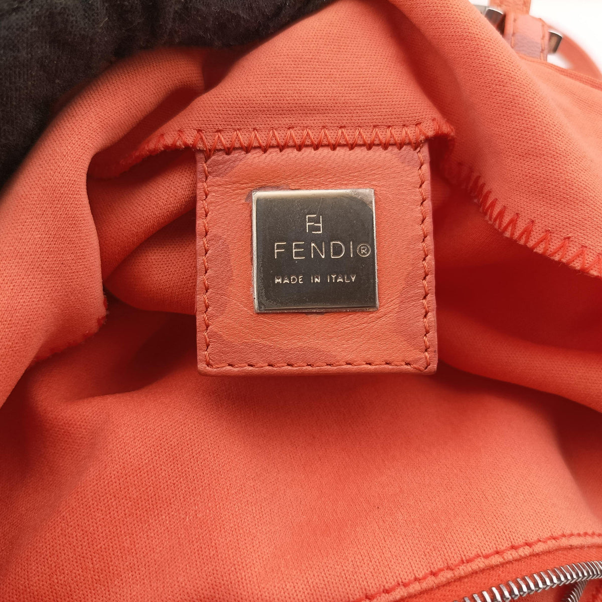 Pre-owned Fendi Tote Bag Orange cloth 2348 2 shoulderbag | stylenewstar