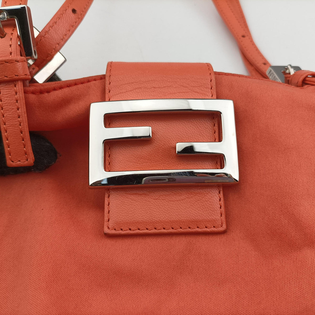 Pre-owned Fendi Tote Bag Orange cloth 2348 2 shoulderbag | stylenewstar