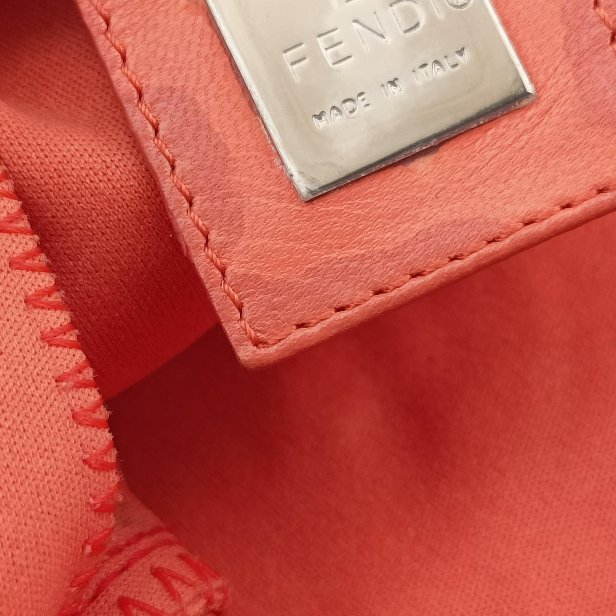 Pre-owned Fendi Tote Bag Orange cloth 2348 2 shoulderbag | stylenewstar