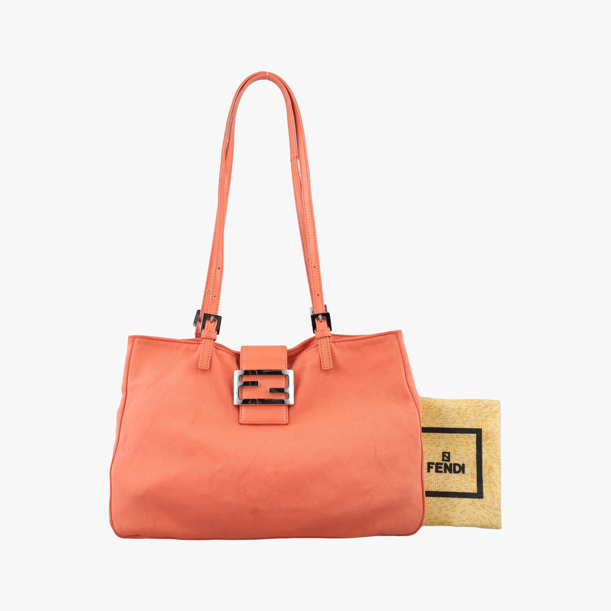 Pre-owned Fendi Tote Bag Orange cloth 2348 2 shoulderbag | stylenewstar