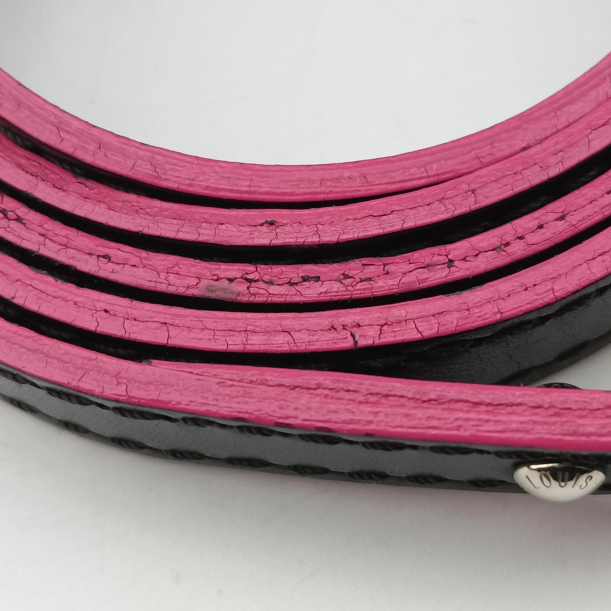 Pre-owned Louis Vuitton Alma BB Noir×hot pink Epi M54160 shoulderbag | stylenewstar