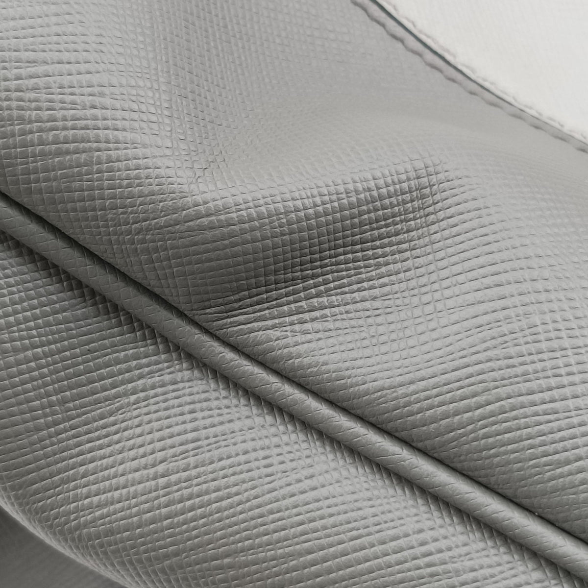 Pre-owned Prada Galleria Grey SAFFIANO Leather B2274C shoulderbag | stylenewstar