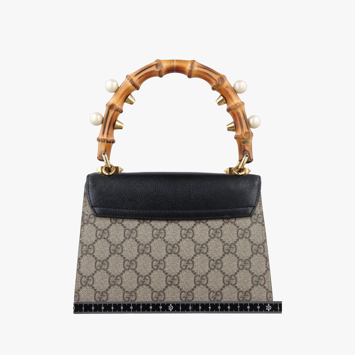 Pre-owned Gucci Fox Brooch Bamboo Beige×Multicolour PVC coated canvas×Leather 466428 shoulderbag | stylenewstar