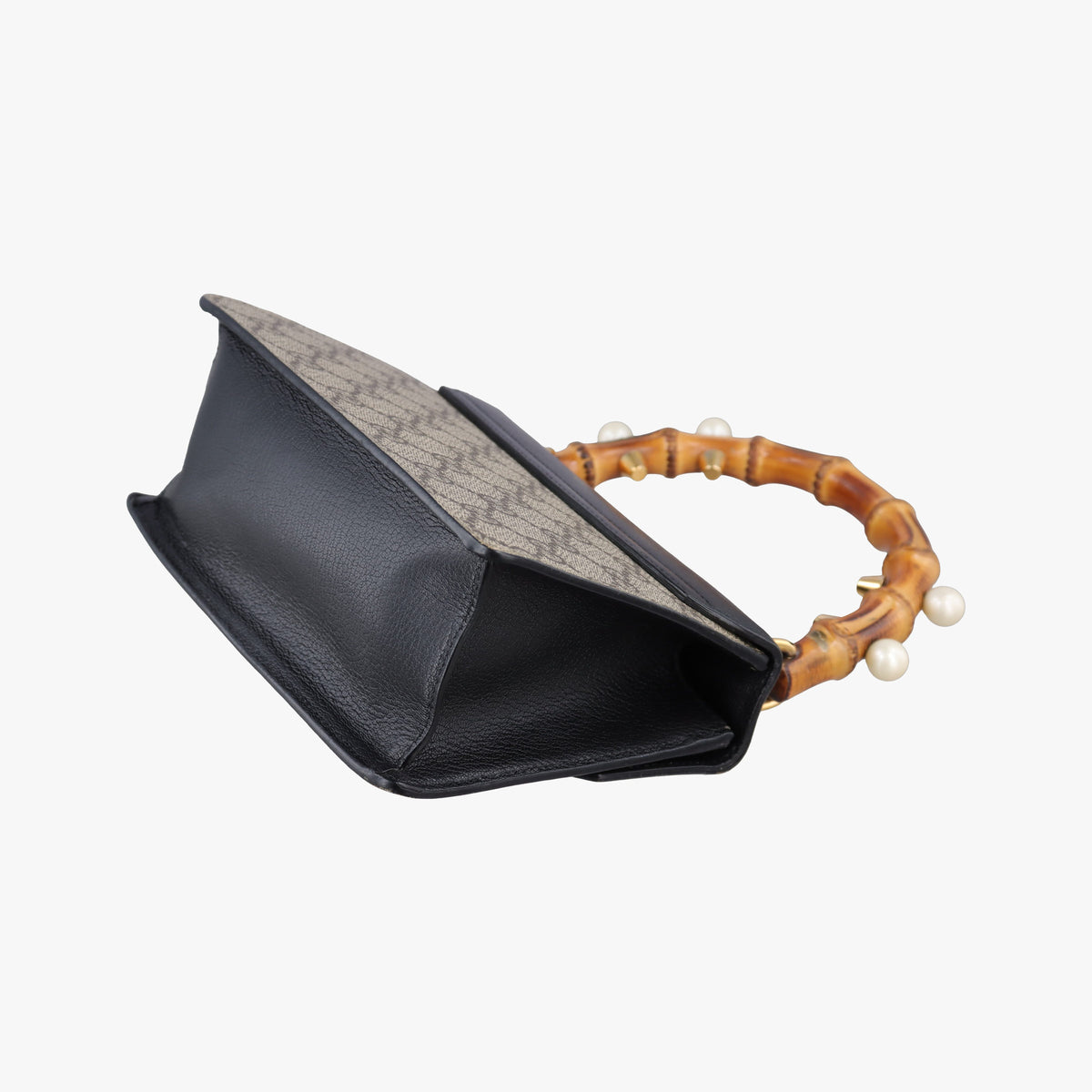 Pre-owned Gucci Fox Brooch Bamboo Beige×Multicolour PVC coated canvas×Leather 466428 shoulderbag | stylenewstar