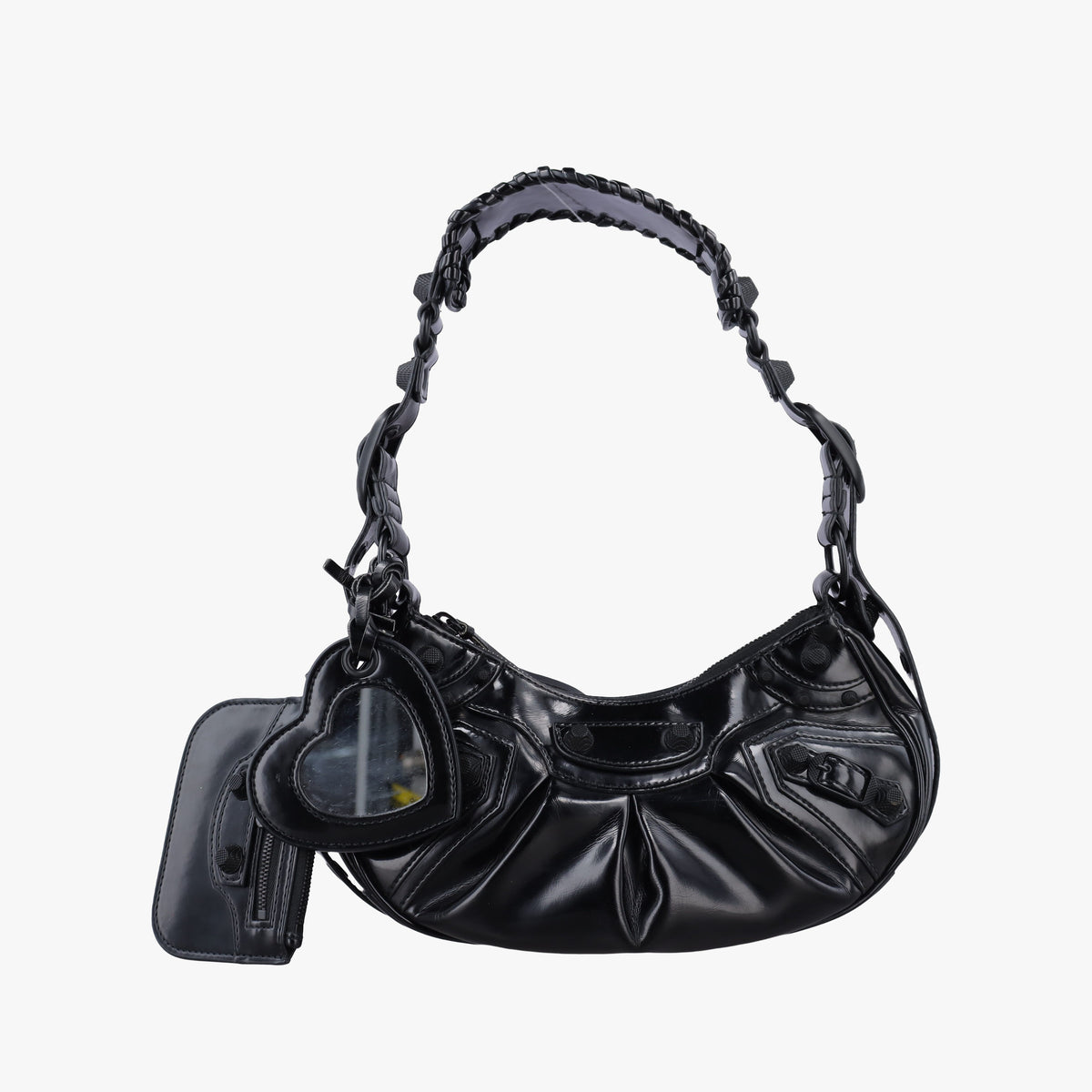 Secondhand Balenciaga Le Cagole Black Patent  shoulderbag | stylenewstar