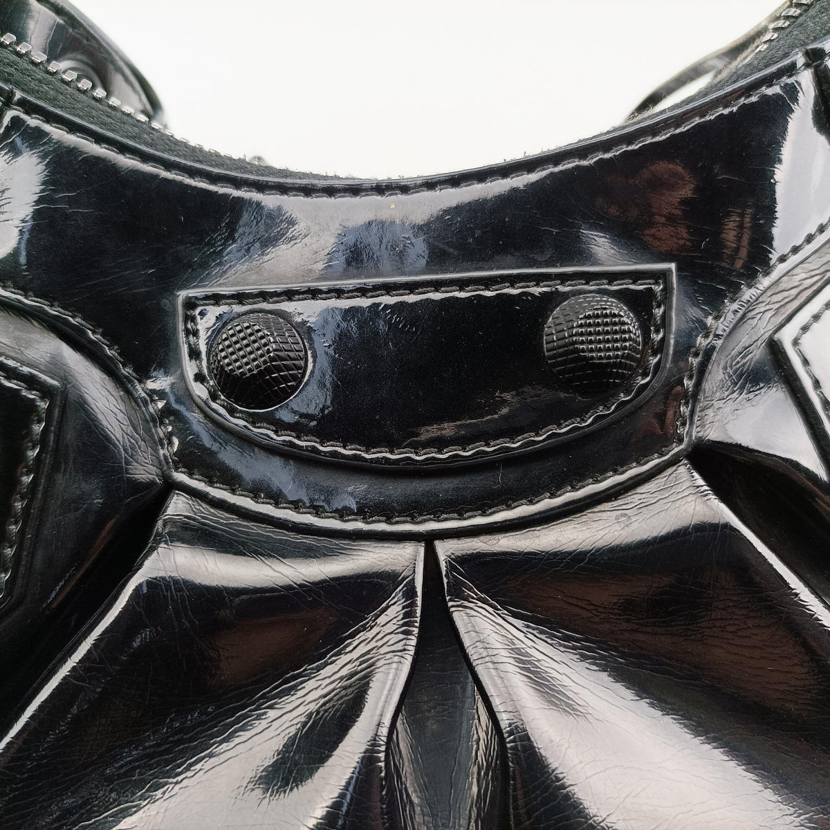 Secondhand Balenciaga Le Cagole Black Patent  shoulderbag | stylenewstar