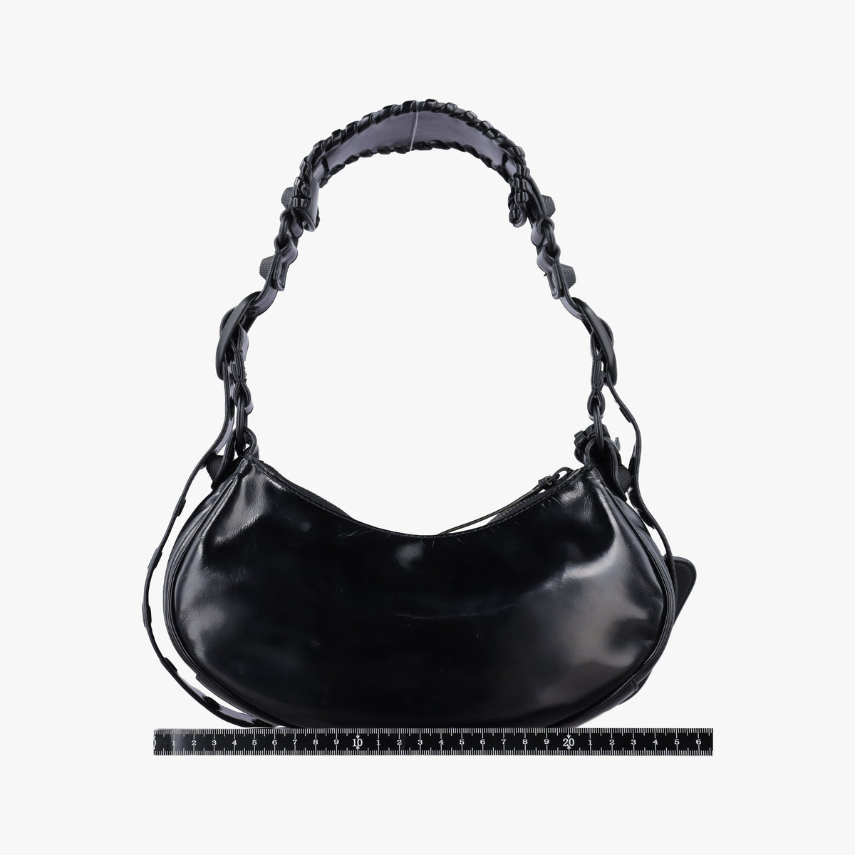 Secondhand Balenciaga Le Cagole Black Patent  shoulderbag | stylenewstar