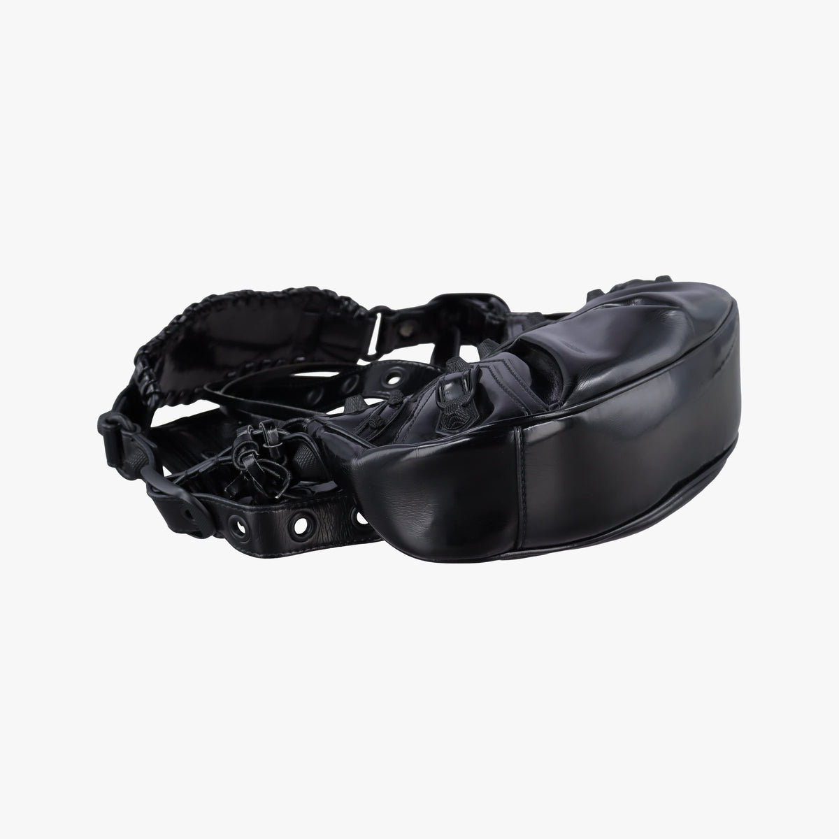 Secondhand Balenciaga Le Cagole Black Patent  shoulderbag | stylenewstar