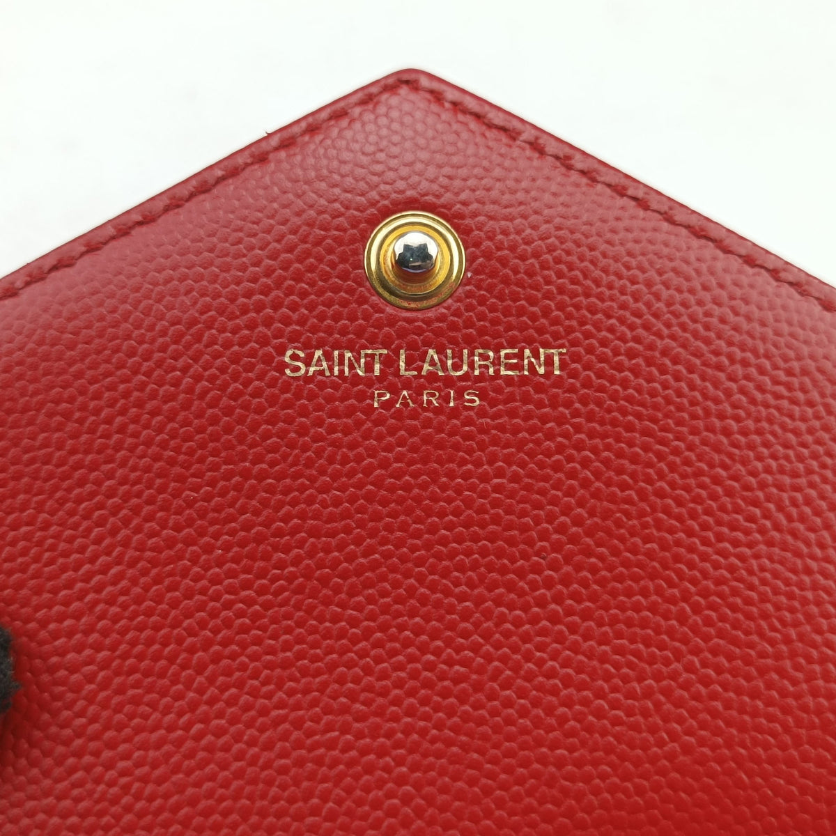 Vintage Yves Saint Laurent MONOGRAM Red Leather 377828 shoulderbag | stylenewstar