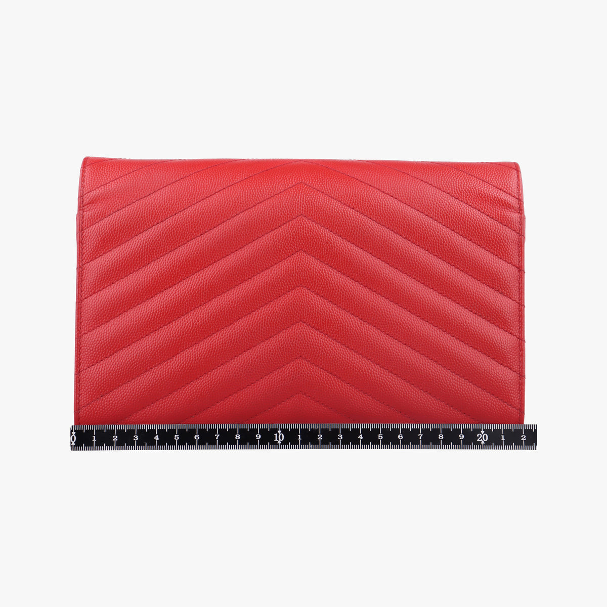 Vintage Yves Saint Laurent MONOGRAM Red Leather 377828 shoulderbag | stylenewstar