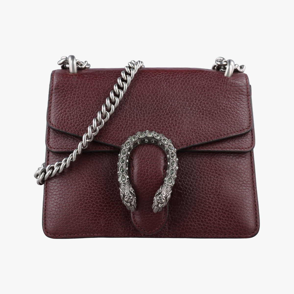 Pre-owned Gucci Dionysus Burgundy Leather 421970 shoulderbag | stylenewstar
