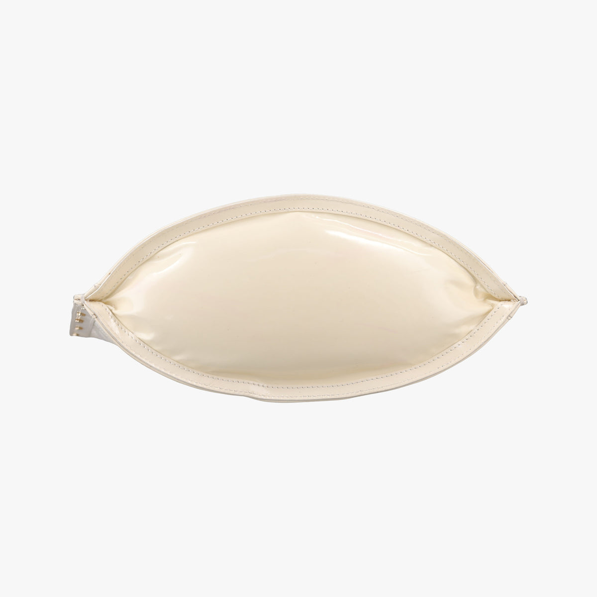Pre-owned VERSACE Snap Out Of It White Patent  handbag | stylenewstar
