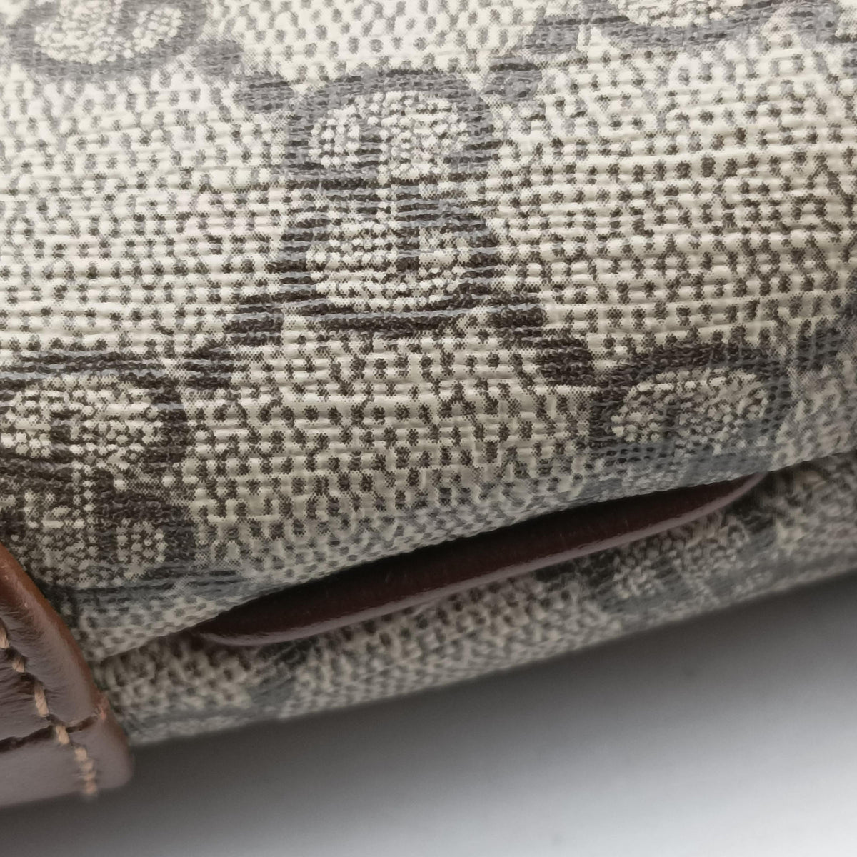 Pre-owned Gucci Jackie 1961 GG Supreme Brown PVC coated canvas×Leather 637092 handbag | stylenewstar
