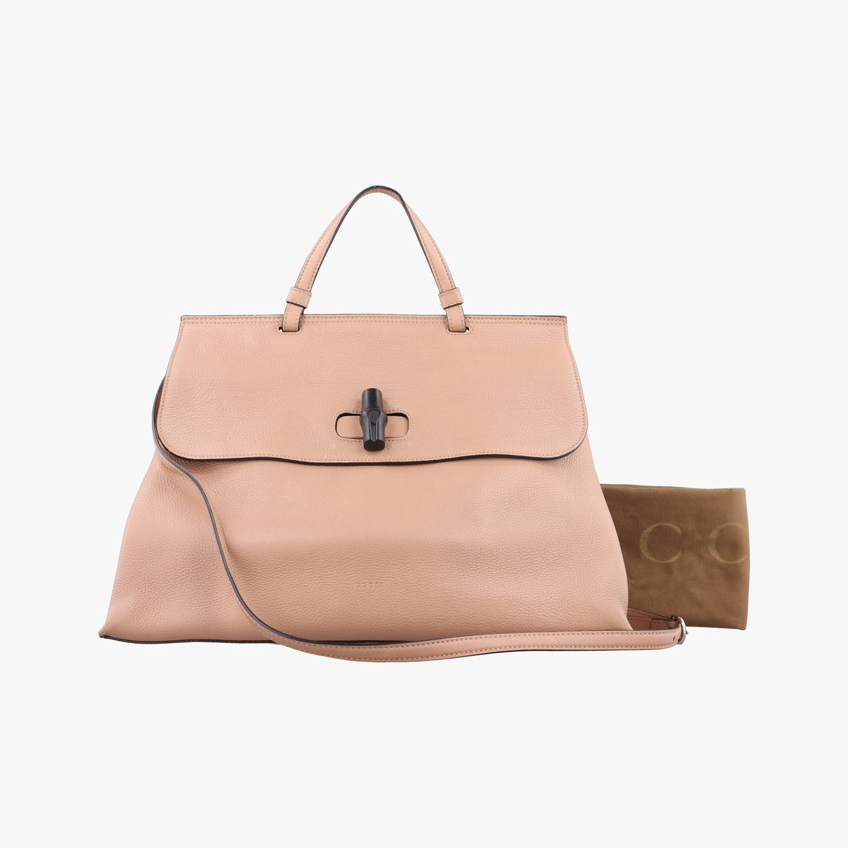 Pre-owned Gucci Bamboo Daily Camel Leather 370830 shoulderbag | stylenewstar