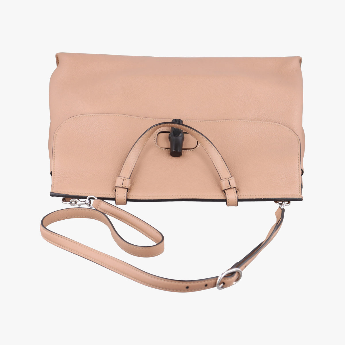 Pre-owned Gucci Bamboo Daily Camel Leather 370830 shoulderbag | stylenewstar