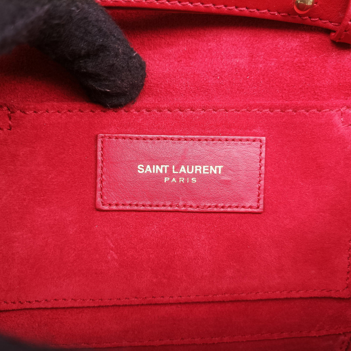 Pre-owned Yves Saint Laurent Y Line Red Leather 311215 shoulderbag | stylenewstar