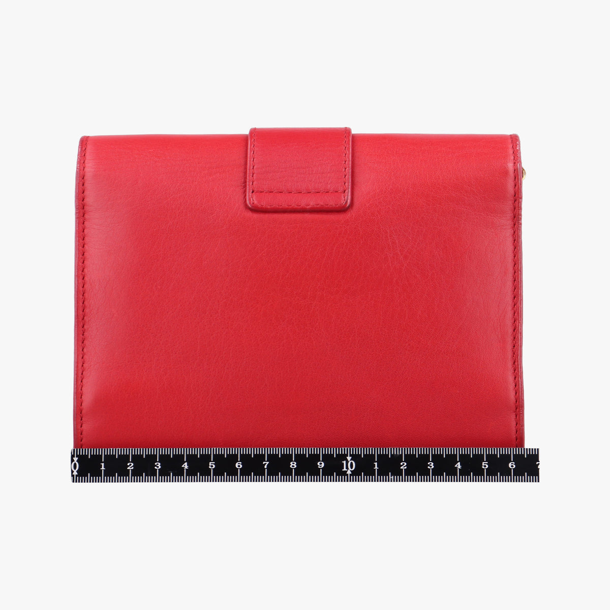 Pre-owned Yves Saint Laurent Y Line Red Leather 311215 shoulderbag | stylenewstar