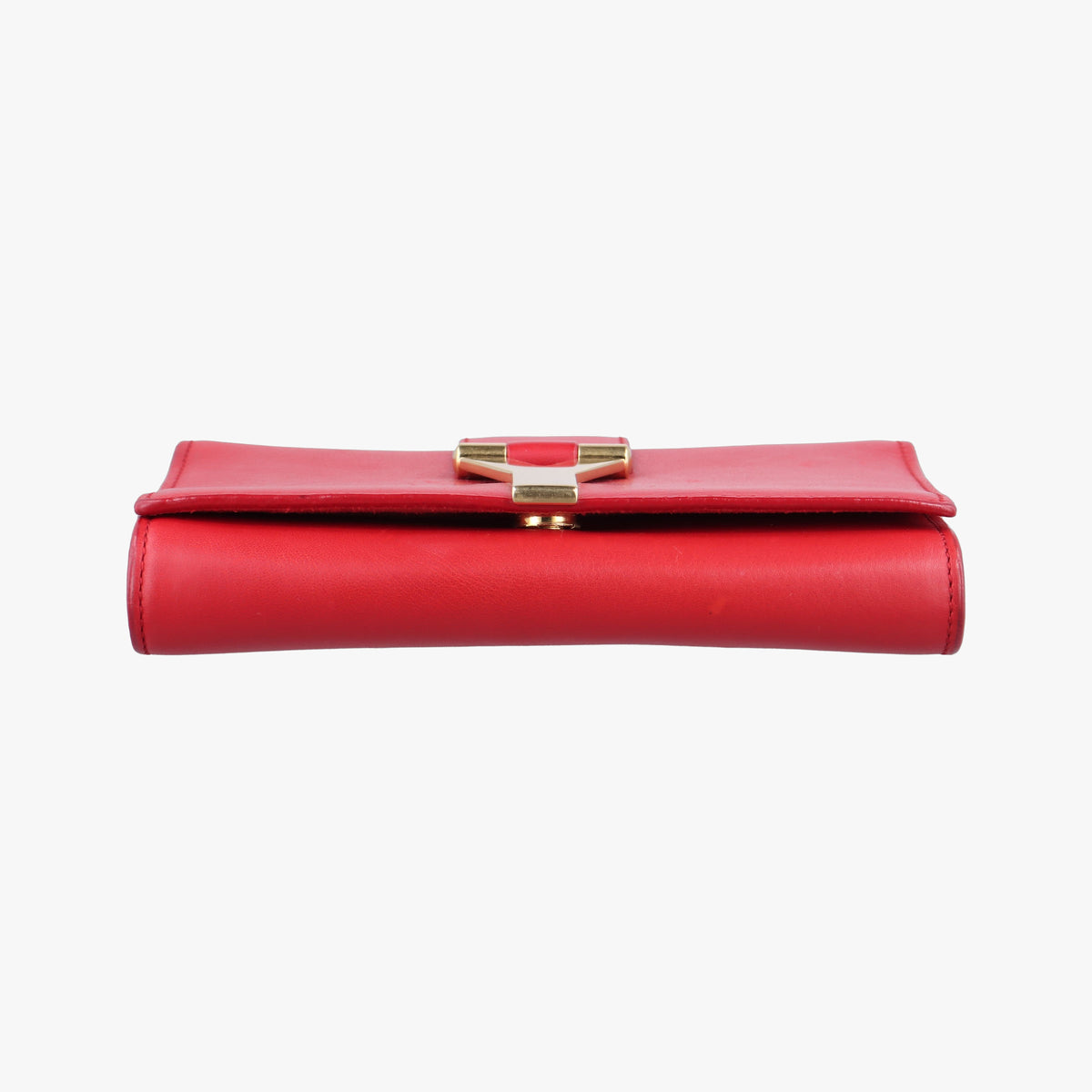 Pre-owned Yves Saint Laurent Y Line Red Leather 311215 shoulderbag | stylenewstar