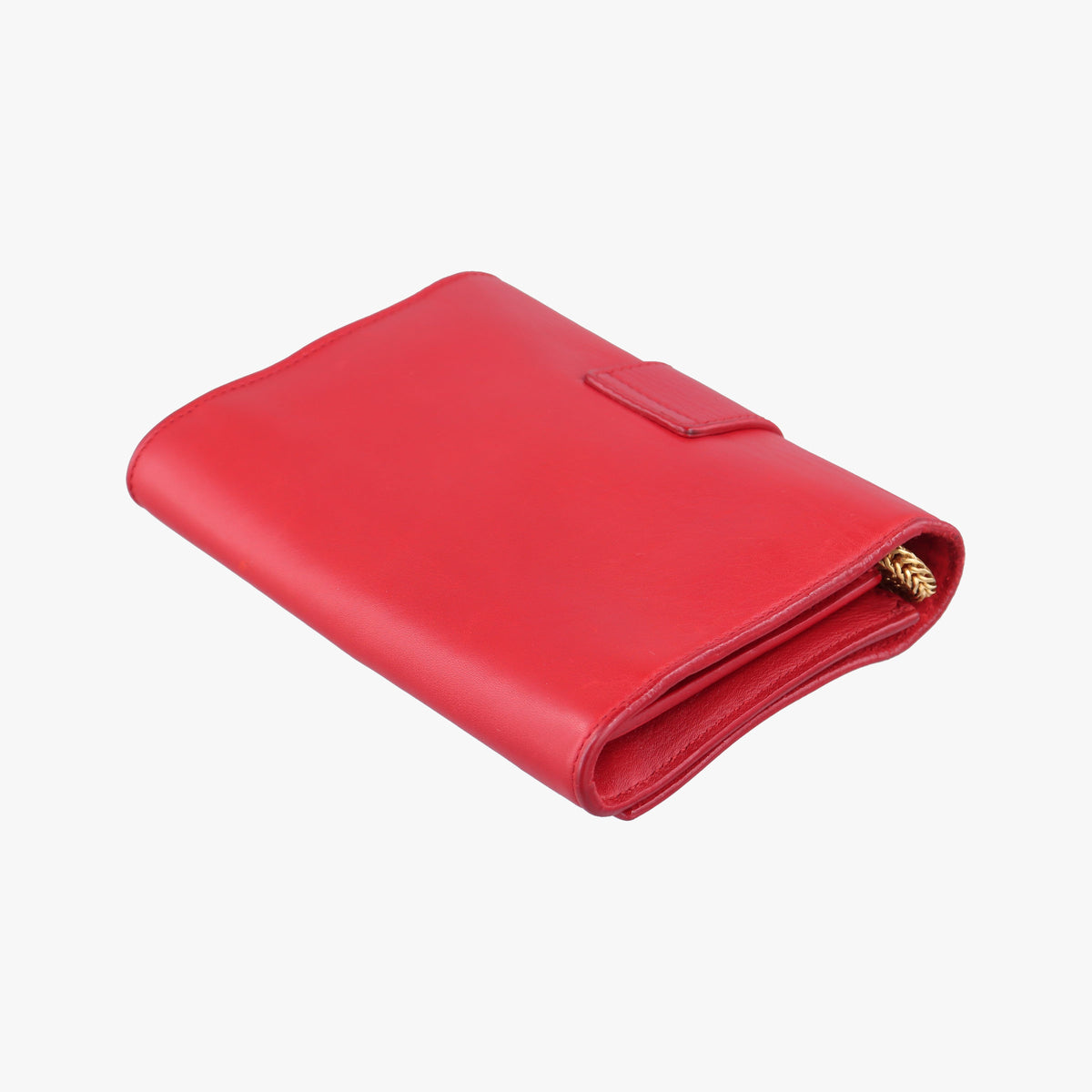 Pre-owned Yves Saint Laurent Y Line Red Leather 311215 shoulderbag | stylenewstar