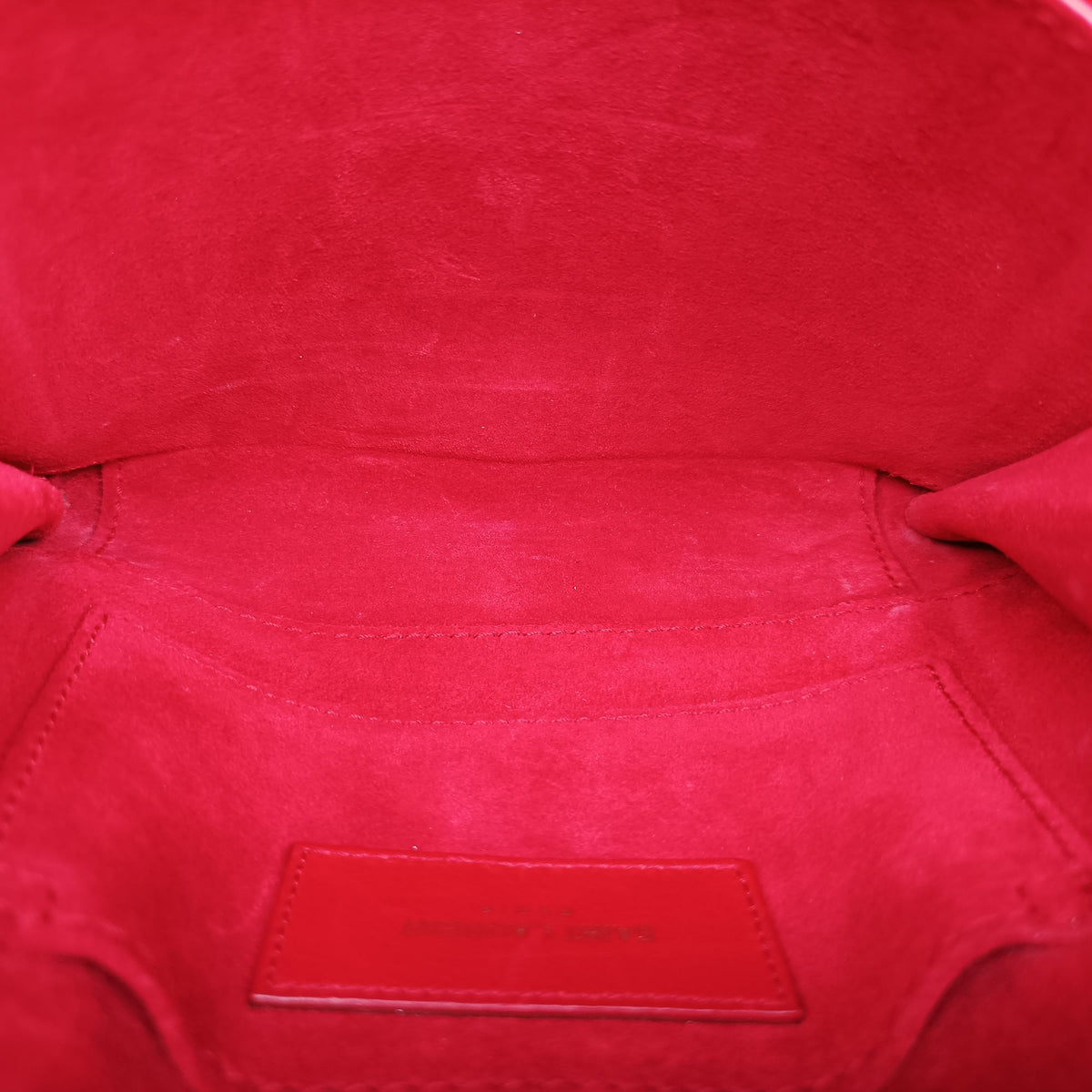 Pre-owned Yves Saint Laurent Y Line Red Leather 311215 shoulderbag | stylenewstar