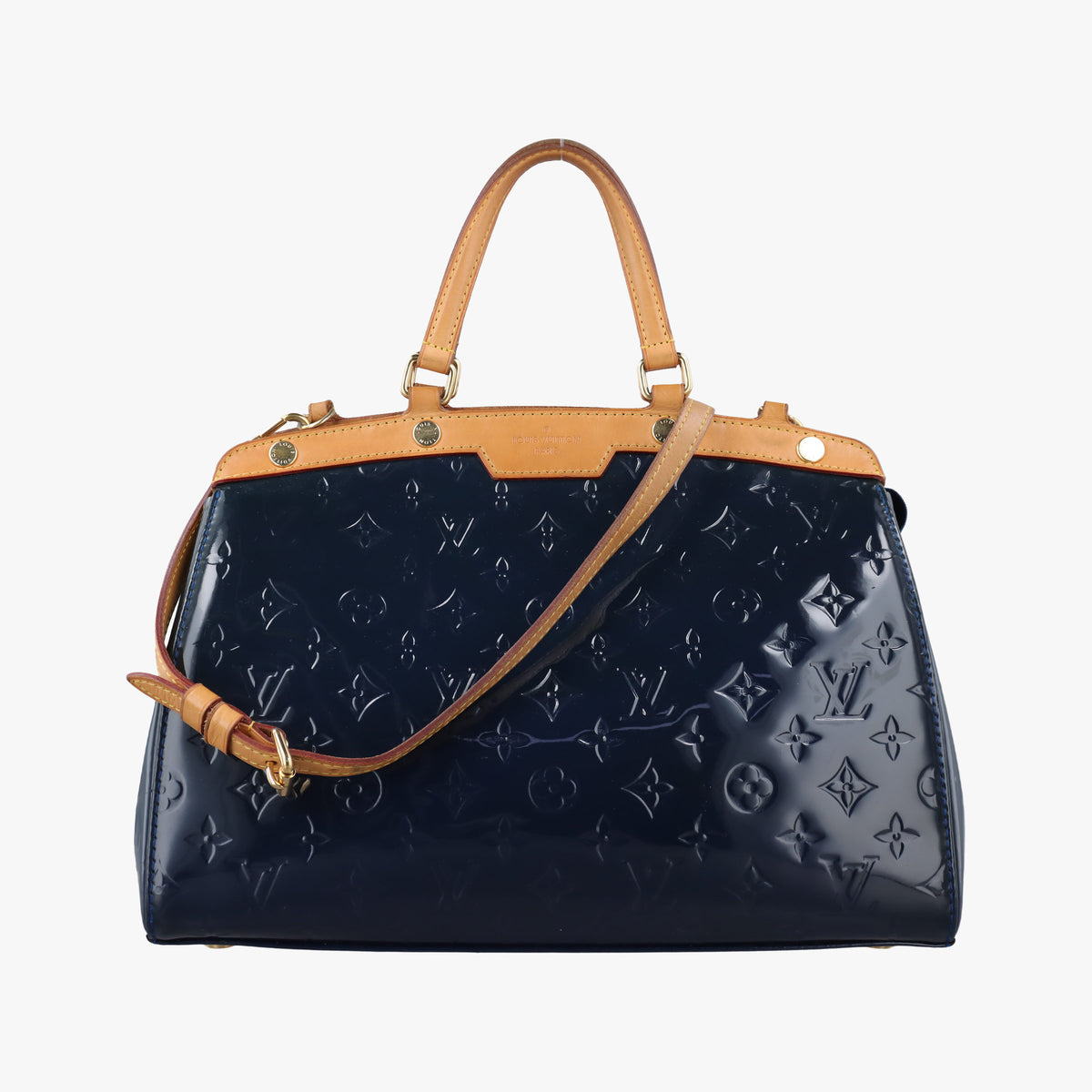 Pre-owned Louis Vuitton Brea MM Grand Bleu Vernis M90054 shoulderbag | stylenewstar