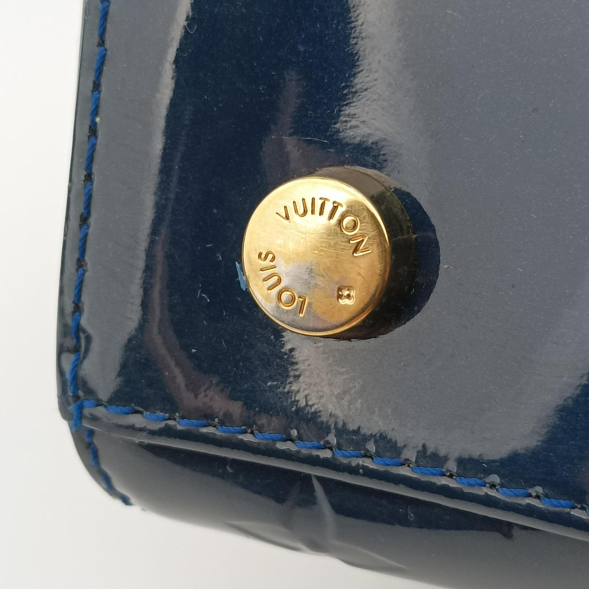 Pre-owned Louis Vuitton Brea MM Grand Bleu Vernis M90054 shoulderbag | stylenewstar