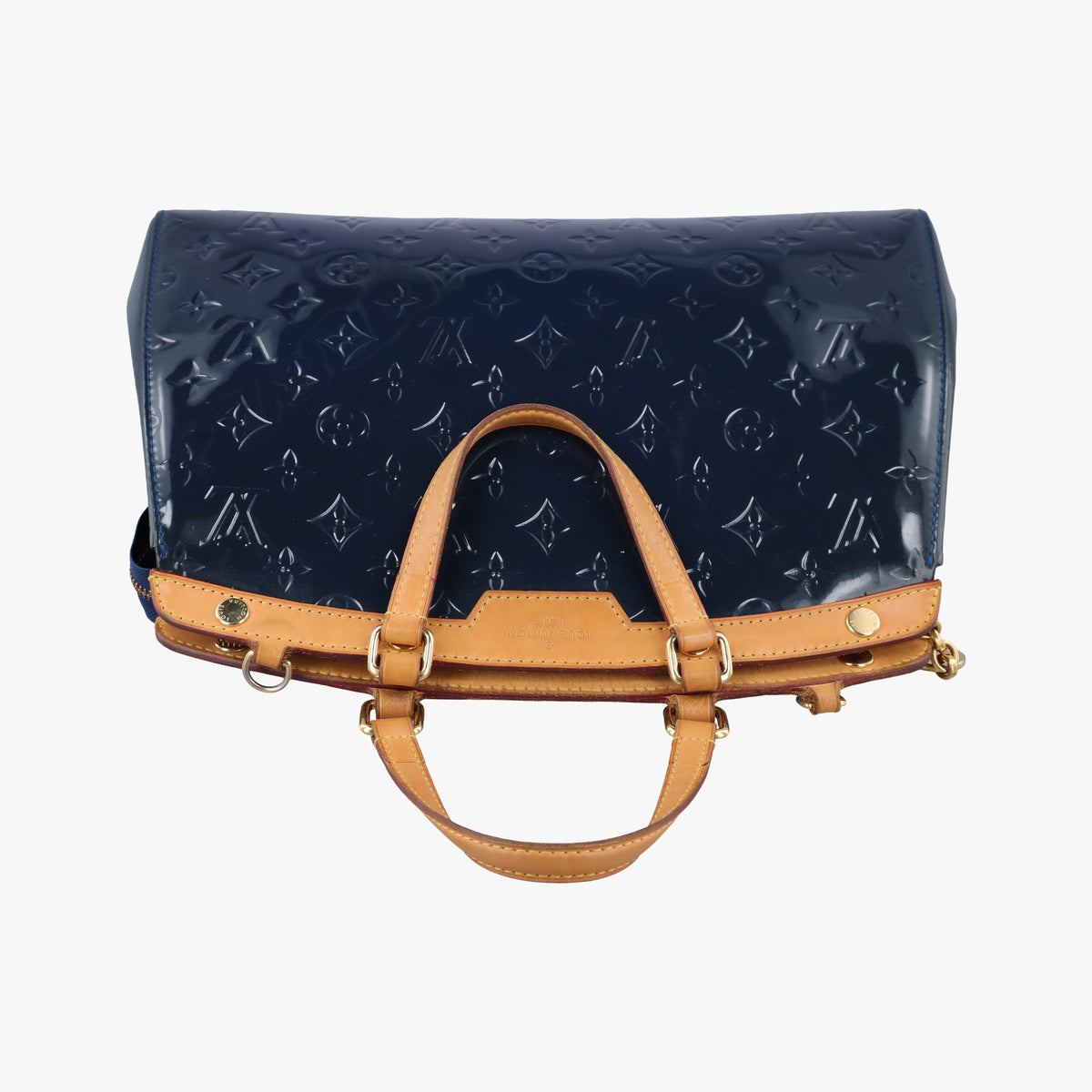Pre-owned Louis Vuitton Brea MM Grand Bleu Vernis M90054 shoulderbag | stylenewstar