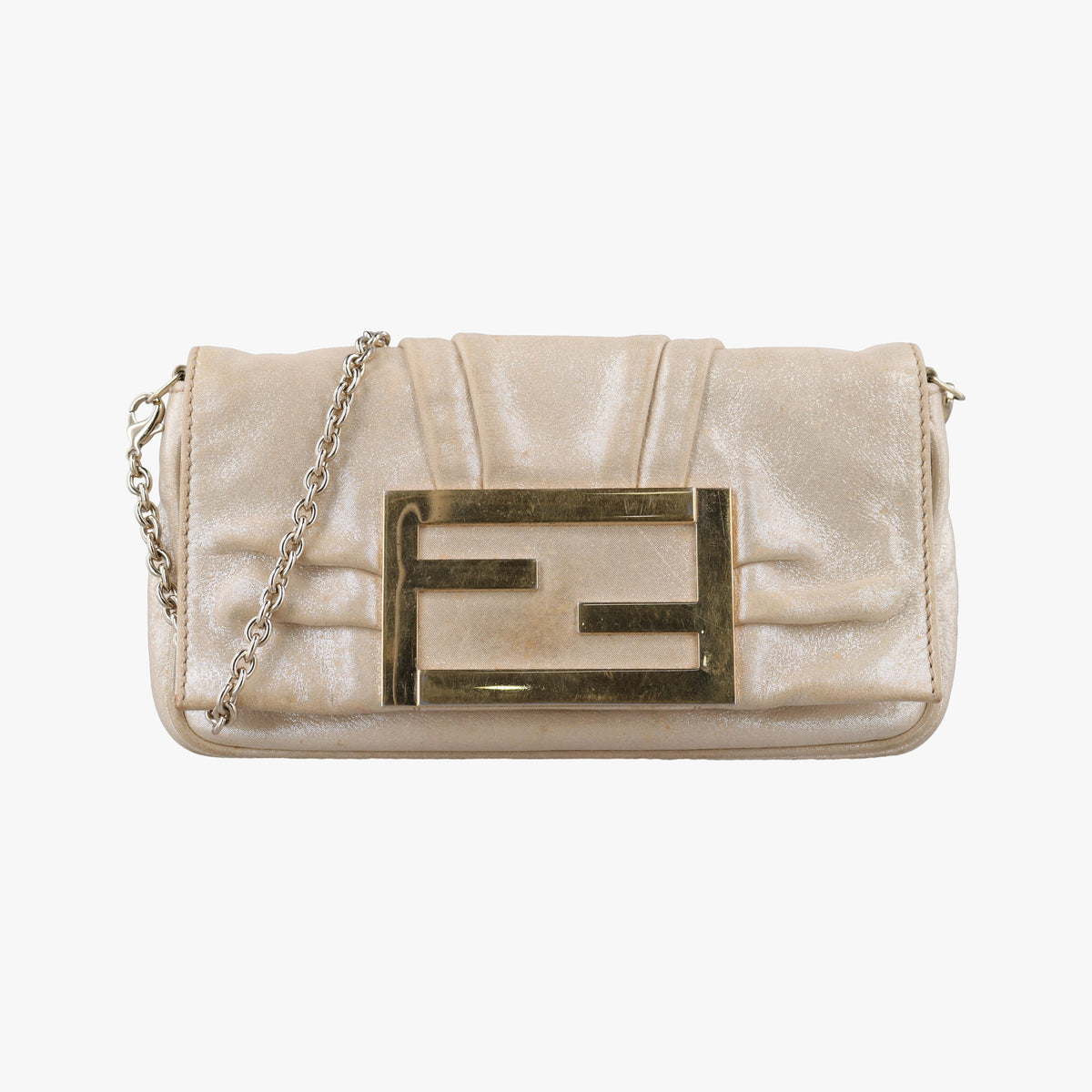 Vintage Fendi Mia Pochette Golden Leather 8BP046 shoulderbag | stylenewstar