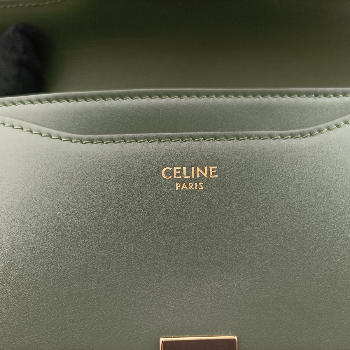 Vintage Celine Besace 16 Small Green Leather W-SL-2 shoulderbag | stylenewstar