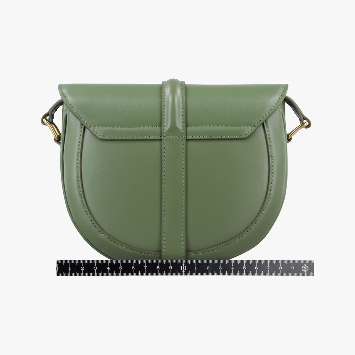 Vintage Celine Besace 16 Small Green Leather W-SL-2 shoulderbag | stylenewstar