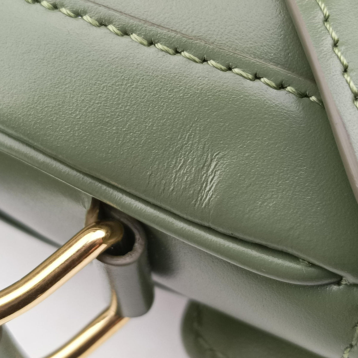 Vintage Celine Besace 16 Small Green Leather W-SL-2 shoulderbag | stylenewstar