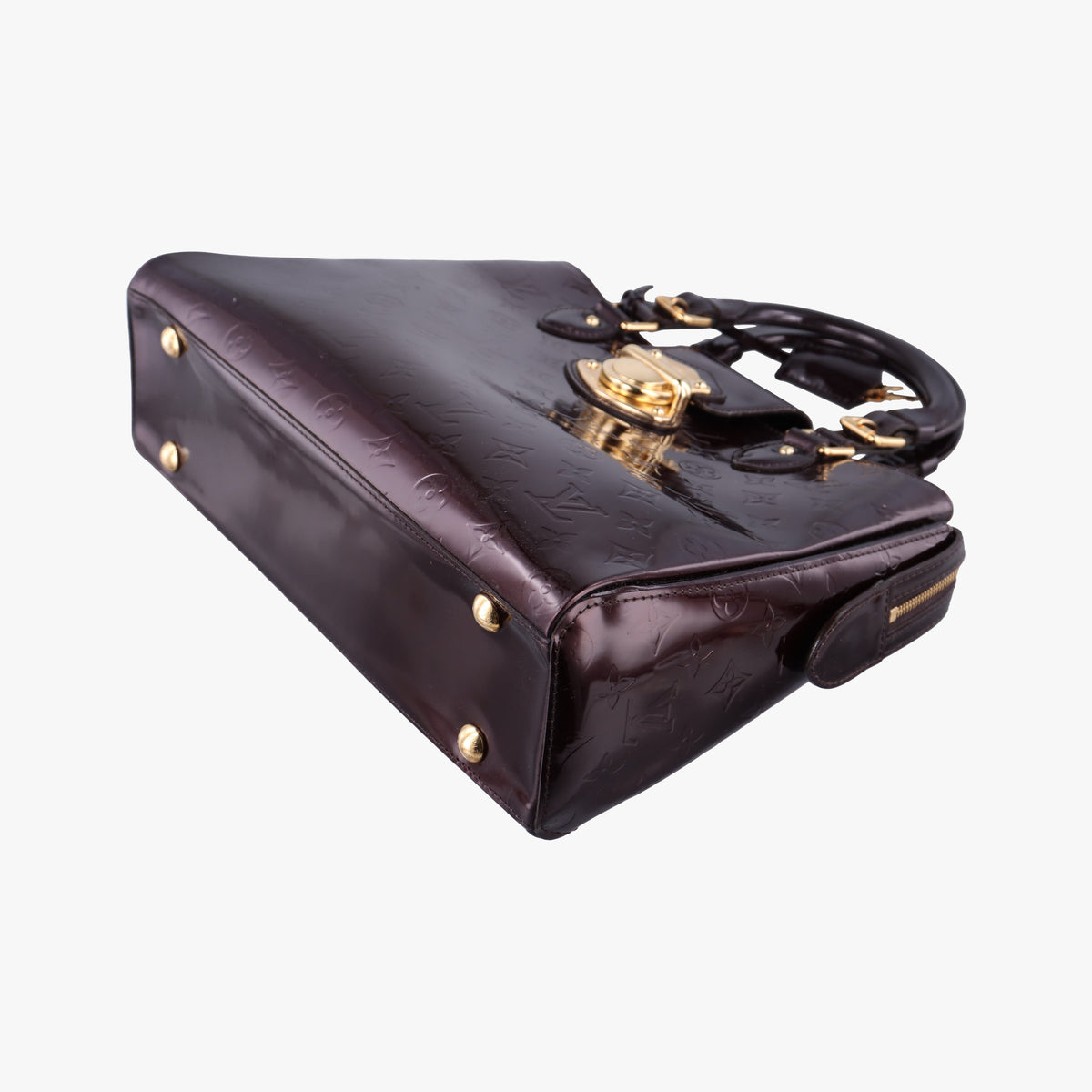 Pre-owned Louis Vuitton MELROSE AVENUE AMARANTE Vernis M93757 handbag | stylenewstar
