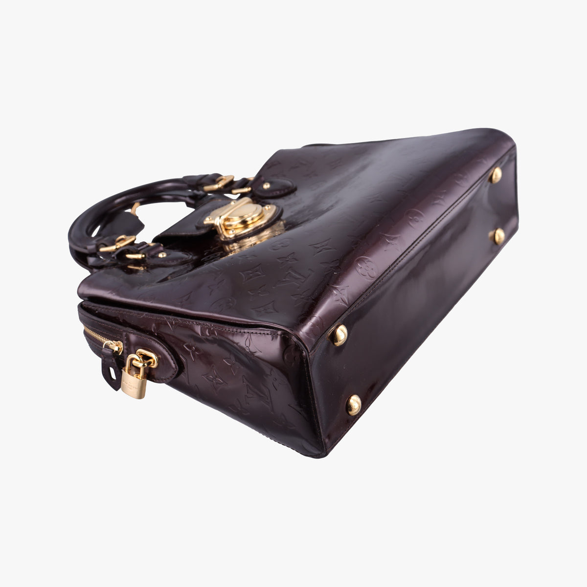 Pre-owned Louis Vuitton MELROSE AVENUE AMARANTE Vernis M93757 handbag | stylenewstar