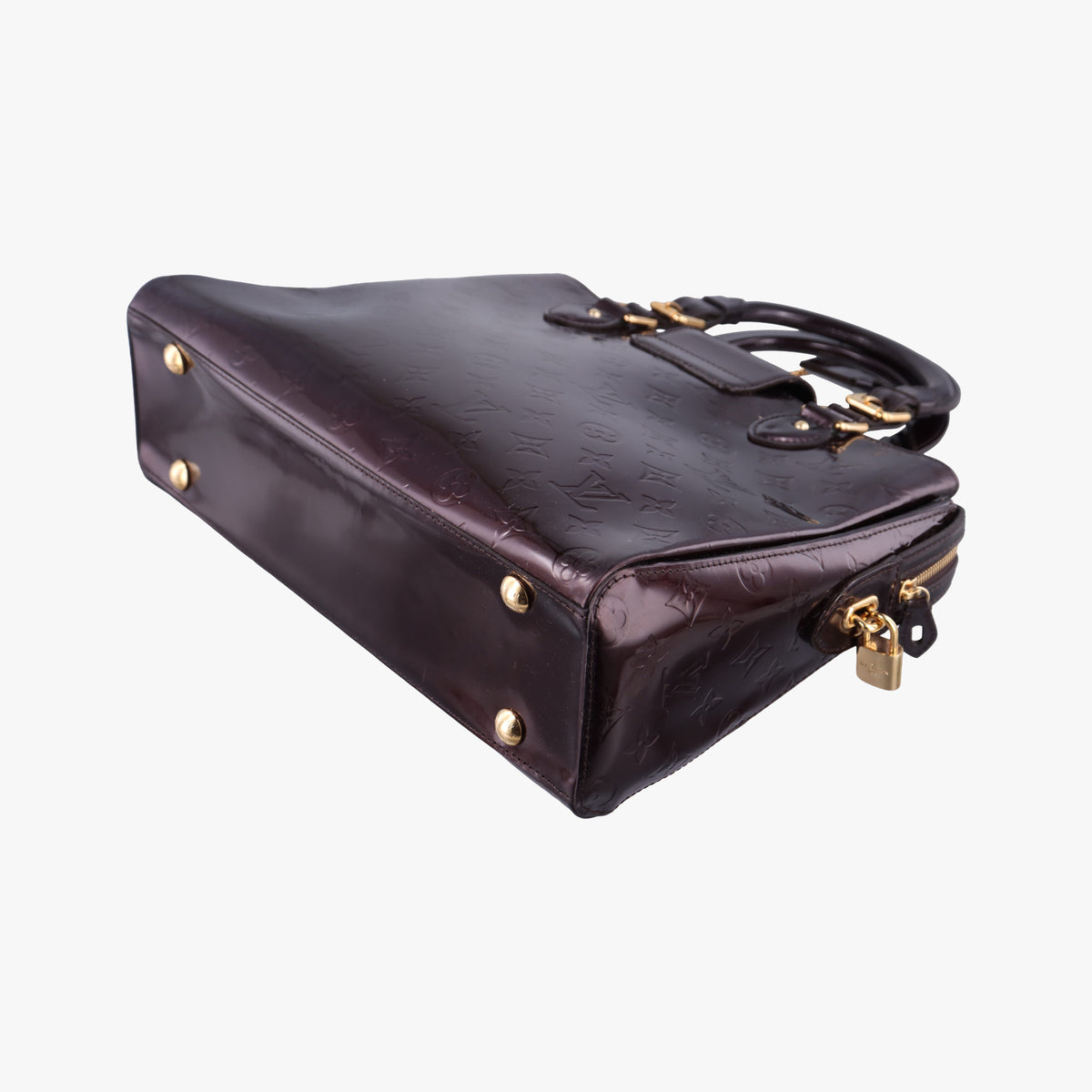 Pre-owned Louis Vuitton MELROSE AVENUE AMARANTE Vernis M93757 handbag | stylenewstar