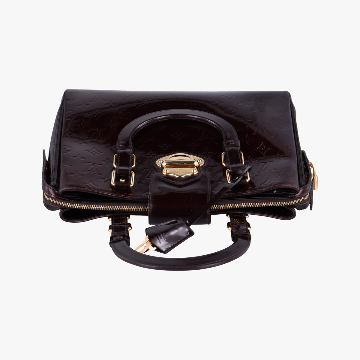 Pre-owned Louis Vuitton MELROSE AVENUE AMARANTE Vernis M93757 handbag | stylenewstar