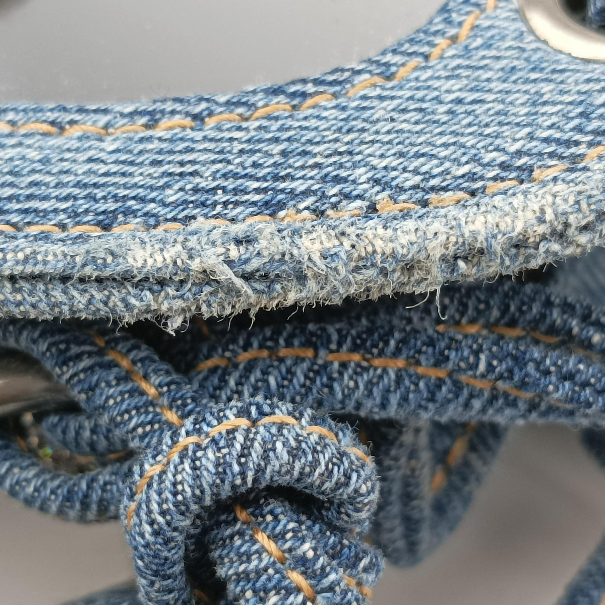 Pre-owned Balenciaga Le Cagole Bucket Blue denim  shoulderbag | stylenewstar