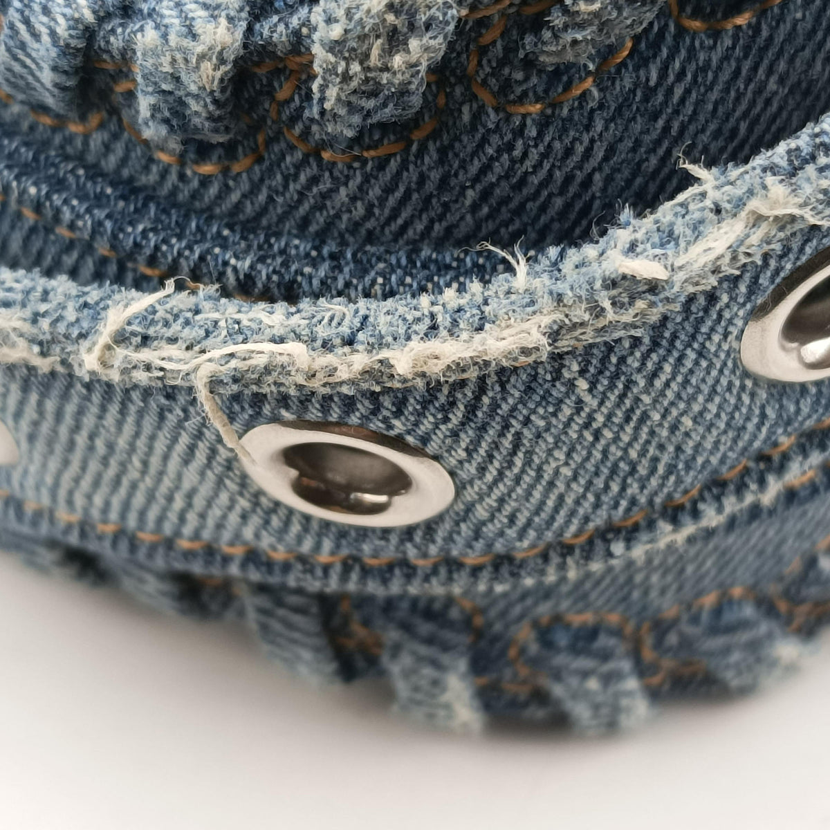 Pre-owned Balenciaga Le Cagole Bucket Blue denim  shoulderbag | stylenewstar