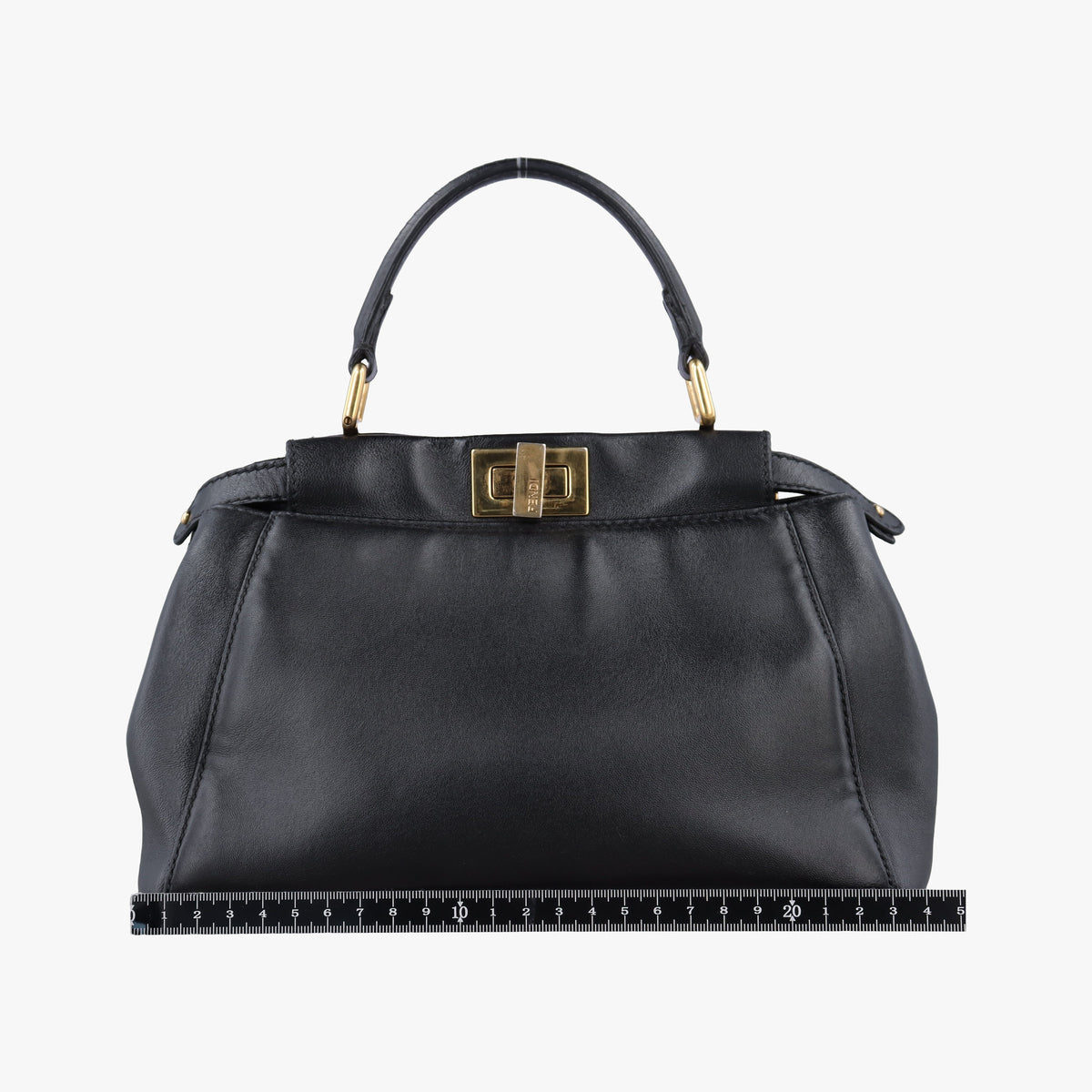 Pre-owned Fendi PEEKABOO Black Leather 8BN244 shoulderbag | stylenewstar