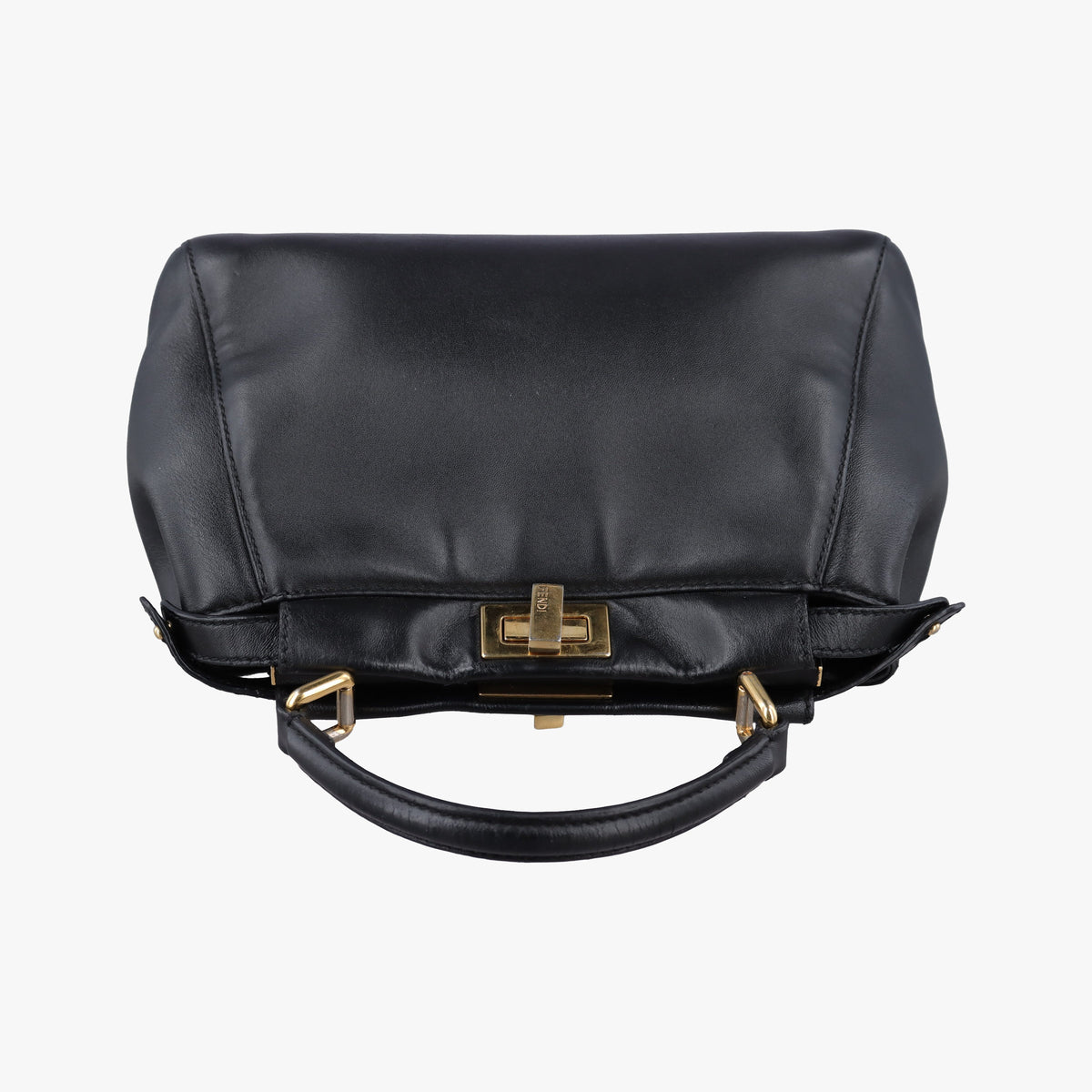 Pre-owned Fendi PEEKABOO Black Leather 8BN244 shoulderbag | stylenewstar