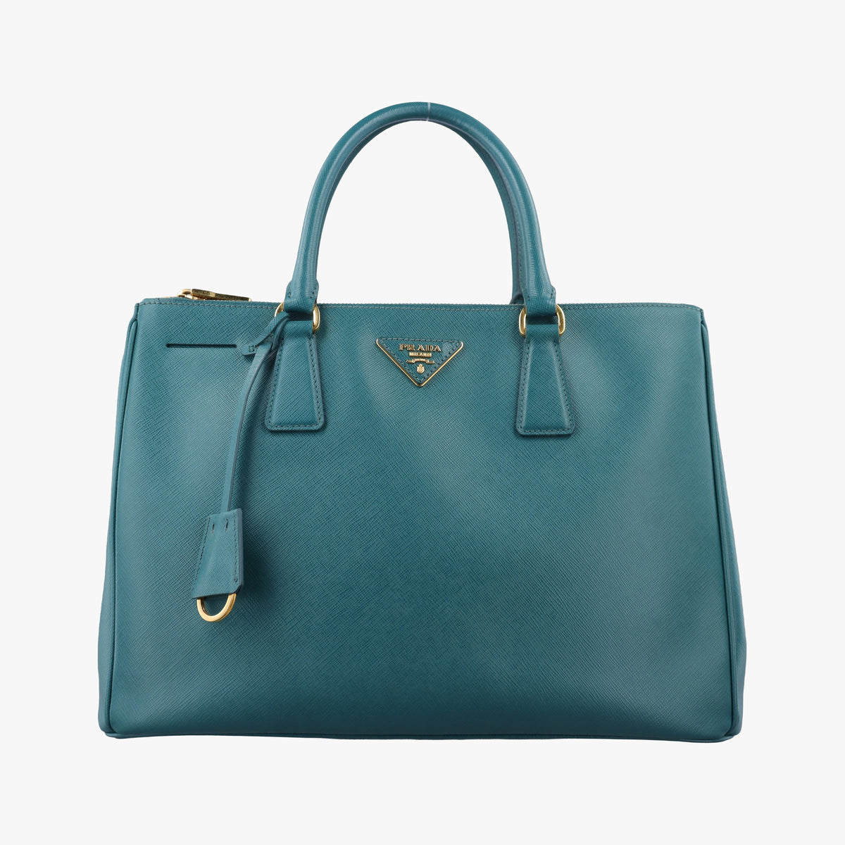 Secondhand Prada Galleria BlueGreen SAFFIANO Leather BN1786 handbag | stylenewstar