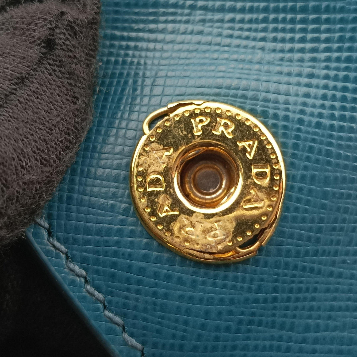 Secondhand Prada Galleria BlueGreen SAFFIANO Leather BN1786 handbag | stylenewstar