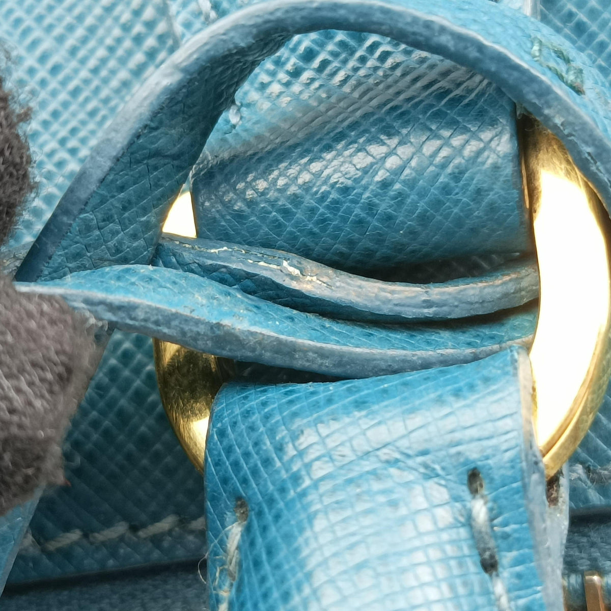 Secondhand Prada Galleria BlueGreen SAFFIANO Leather BN1786 handbag | stylenewstar
